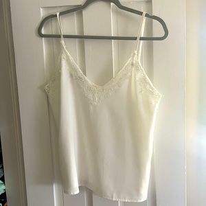 White lace tank top